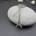 Zinc Alloy Eiffel Tower Keychain Travel Souvenir Key Ring view 2
