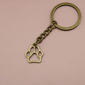 Zinc Alloy Footprint Keychain Bag Charm Gift view 6