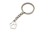 Zinc Alloy Footprint Keychain Bag Charm Gift view 5