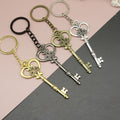 Zinc Alloy Vintage Heart Crown Bow Keychain Bag Charm view 1