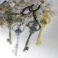 Zinc Alloy Vintage Heart Crown Bow Keychain Bag Charm view 3
