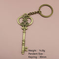 Zinc Alloy Vintage Heart Crown Bow Keychain Bag Charm view 2