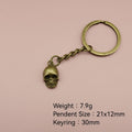 Metal Skull Keychain Punk Bag Charm Gift view 2