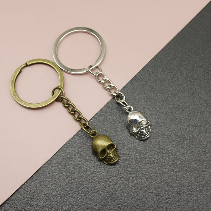 Metal Skull Keychain Punk Bag Charm Gift