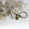 Metal Skull Keychain Punk Bag Charm Gift view 3