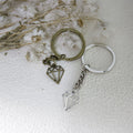 Metal Hollow Diamond Shape Keychain Bag Charm Gift Accessory view 3