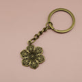 Zinc Alloy Flower Pendant Keychain Bag Charm Gift view 6