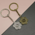Zinc Alloy Flower Pendant Keychain Bag Charm Gift view 1