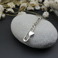 Zinc Alloy Heart Safety Pin Keychain Bag Charm Gift view 4