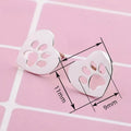 Cute Cat Paw Stud Earrings For Women, Footprint Shape Trendy Fashion Ear Jewelry view 4