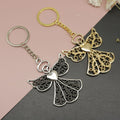 Metal Angel Keychain Bag Charm Gift – Gold view 1