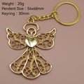 Metal Angel Keychain Bag Charm Gift – Gold view 2