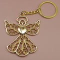 Metal Angel Keychain Bag Charm Gift – Gold view 6