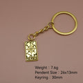 Metal Tarot World Keychain For Bag Charm Gift view 2