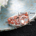 European Zircon Inlaid Couple Rings For Women Shiny Designer Wedding Two Piece Jewelry Set view 4