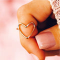 European American Minimalist Heart Ring For Women Classic Plain Band Elegant Daily Jewelry view 1