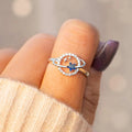Planet Star Design Ring For Women With Zircon Inlay, Trendy Fashion Jewelry Accessory view 1