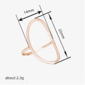 Classic Minimalist Geometric Ring, Unisex Daily Fashion Personality Accessory Jewelry view 4