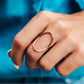 Classic Minimalist Geometric Ring, Unisex Daily Fashion Personality Accessory Jewelry view 6