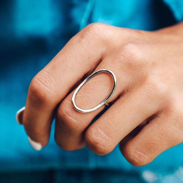 Classic Minimalist Geometric Ring, Unisex Daily Fashion Personality Accessory Jewelry