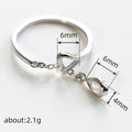 Minimalist Heart Chain Pendant Ring For Women, Sweet Daily Wear Fashion Accessory view 4