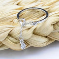 Minimalist Heart Chain Pendant Ring For Women, Sweet Daily Wear Fashion Accessory view 3