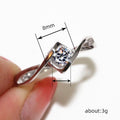 Zircon Inlaid Geometric Heart Hollow Ring For Women, Engagement Wedding Fashion Jewelry view 4