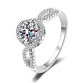 Classic Geometric Line Ring With Zircon Inlay, Elegant Wedding Fashion Accessory view 5