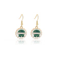 Creative Oktoberfest Beer Mug Bottle Cap Barrel Enamel Alloy Fun Personality Drop Earrings view 5