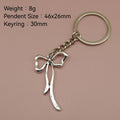 Zinc Alloy Bowknot Keychain Bag Charm Key Ring Gift view 2