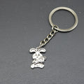 Zinc Alloy Cute Rabbit Shape Keychain Bag Charm Gift Accessory view 4