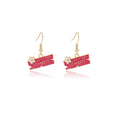 Women's Cute Western Pink Enamel Alloy Cowboy Hat Boot Bottle Disco Ball Cowgirl Drop Earrings view 5