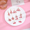 Women's Cute Western Pink Enamel Alloy Cowboy Hat Boot Bottle Disco Ball Cowgirl Drop Earrings view 1