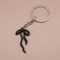 Zinc Alloy Geometric Bow Keychain Bag Charm Gift view 7