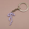Zinc Alloy Geometric Bow Keychain Bag Charm Gift view 6
