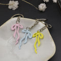 Zinc Alloy Geometric Bow Keychain Bag Charm Gift view 3
