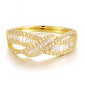 European Linear Geometric Ring For Women, French Elegant Designer Light Luxury Jewelry view 2
