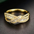 European Linear Geometric Ring For Women, French Elegant Designer Light Luxury Jewelry view 1