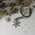 Metal Snowflake Keychain For Winter Bag Charm Gift view 3