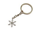 Metal Snowflake Keychain For Winter Bag Charm Gift view 5