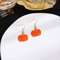 Thanksgiving Cartoon Mushroom House Wreath Turkey Earrings Creative Color Enamel Studs view 4