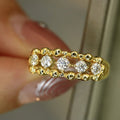 Round Zircon Inlaid Ring For Women, French Sweet Elegant Design Daily Fashion Single Ring view 1