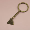 Metal Pizza Slice Keychain Fun Food Bag Charm Gift view 6