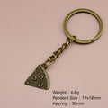 Metal Pizza Slice Keychain Fun Food Bag Charm Gift view 2