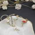 Metal Enamel Flamingo Keychain For Summer Bag Charm view 4