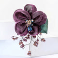 Fabric Lace Tassel Flower Brooch For Cardigan And Shawl Decoration view 2