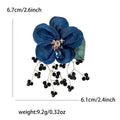 Fabric Lace Tassel Flower Brooch For Cardigan And Shawl Decoration view 6