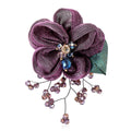 Fabric Lace Tassel Flower Brooch For Cardigan And Shawl Decoration view 5