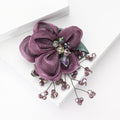 Fabric Lace Tassel Flower Brooch For Cardigan And Shawl Decoration view 3