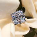 Women's Square Zircon Ring With Multi Prong Setting, Sparkling Wedding Banquet Fashion Jewelry view 1